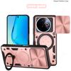 Slide Lens Armor Funda for Vivo Y39 5G Global Case for Vivo Y300i 5G China Case Magnetic Ring Stand Holder Protective Back Cover