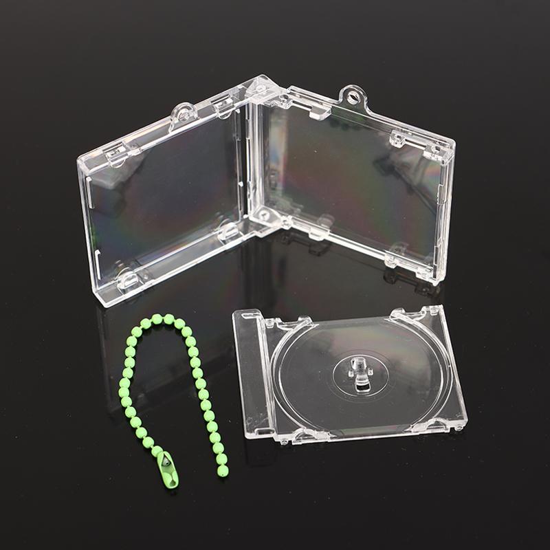 Периферийный мини-кейс для CD-плеера, брелок – Пустой альбом для DIY-памяти, держатель для ключей и подвеска для рюкзака