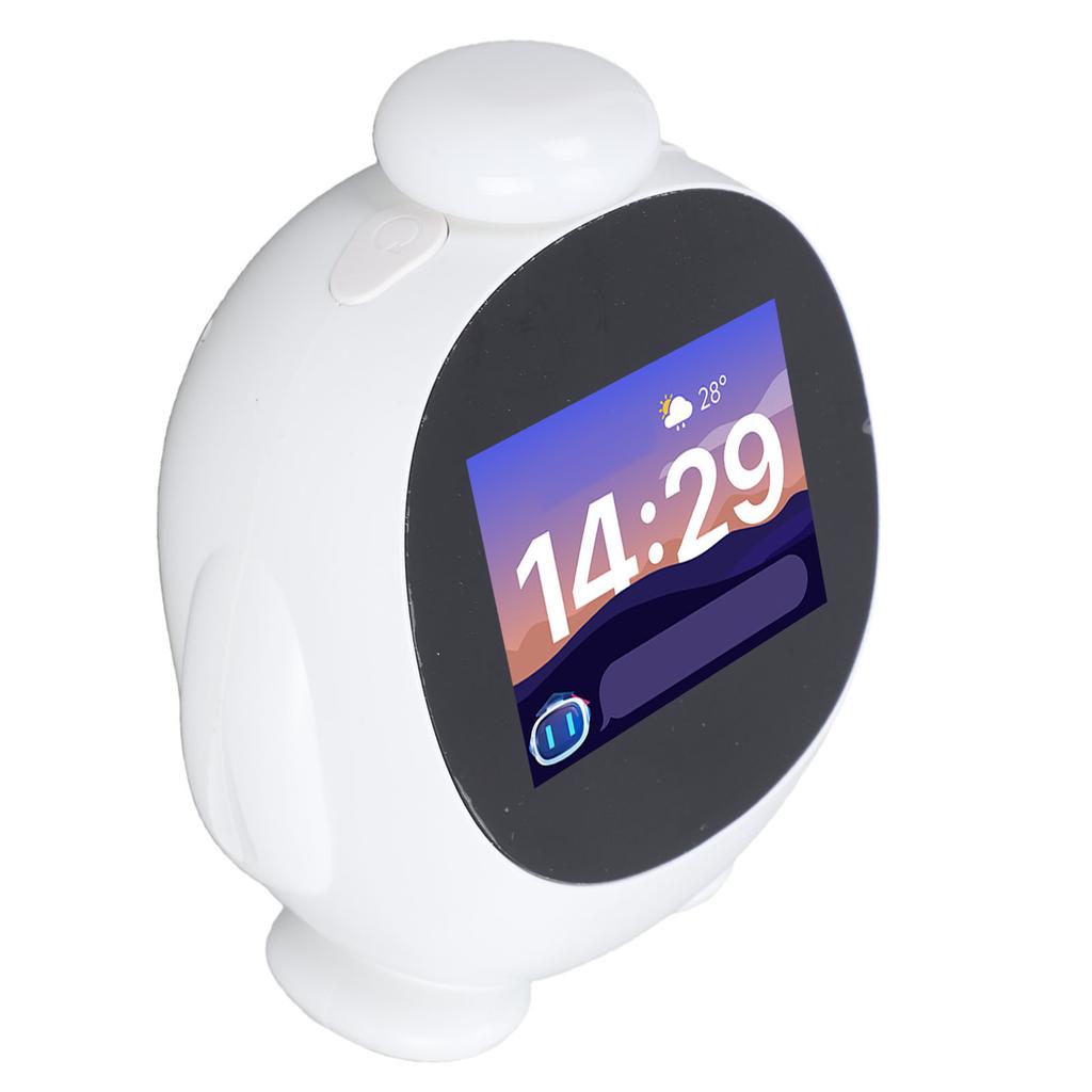 Умный робот ИИ для детей, переводчик языка, прогноз погоды, обучающий умный будильник, настольный робот с 2,8-дюймовым экраном для обучения