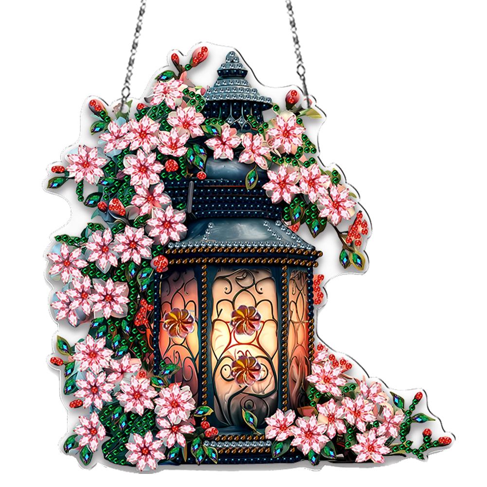 Acrylic Special Shaped Beautiful Pattern 5D DIY Diamond Art Hanging Decorations Diamond Painting Hanging Decorations for Adults