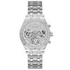 Guess Женские часы Gw0440l1 с серебристым циферблатом, многофункциональные, серебристый тон