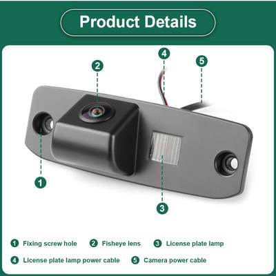 CCD AHD1080P камера заднего вида с ночным видением для автомобильного освещения номерного знака для Hyundai Tucson Accent Sonata Elantra Lohens 2010-2014