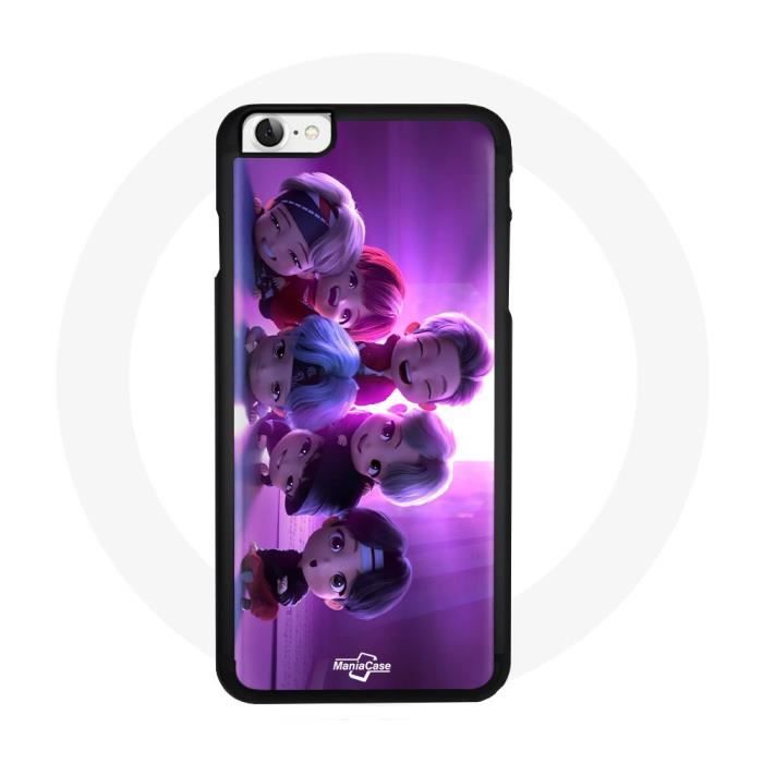 Case for Iphone 4 BTS TinyTAN Animation Poster RM Jin Suga J-Hope Jimin V And Jungkook Mic Drop