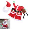 Christmas Outfit for All Size Pet Santa Costume Hoodie Hat Pet Festival Costume Theme Party Photoshooting Pet Clothes