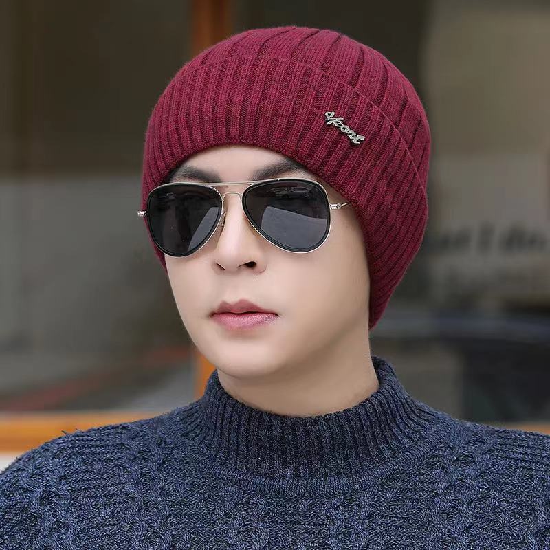 Новая зимняя шапка унисекс с добавлением флиса, теплая шапка, прямой дизайн, мягкая шапка-бини для мужчин и женщин, утепленная шапка для лыжного спорта, вязаная шапка