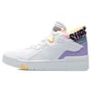 Li Ning Wave Superwave Mid Повседневные кроссовки-хайтопы для скейтбординга Женские Бело-фиолетовые AGCQ238-3