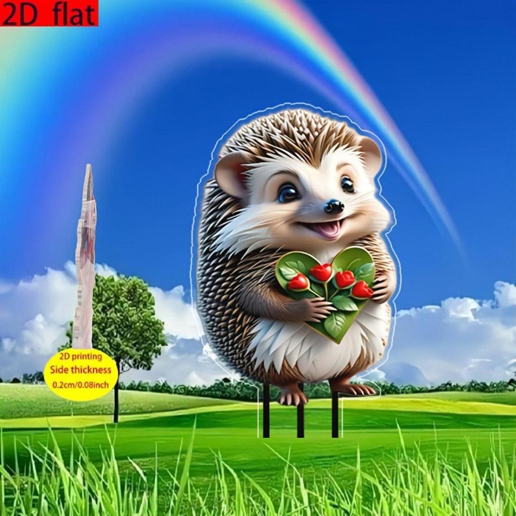 2D Акриловый Садовый Колышек Украшение Декор Табличка для Вечеринки Балкона Фестиваля