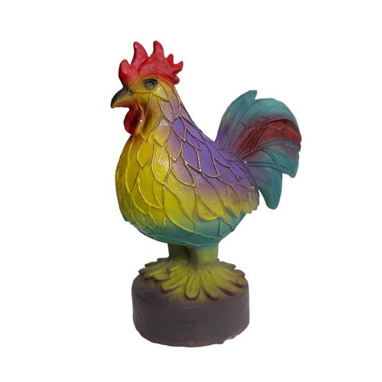 Animal Ornament Night Light Cat Lamp Stained Glass Resin Statue Decorative Desk Lamp Home Desktop Decor