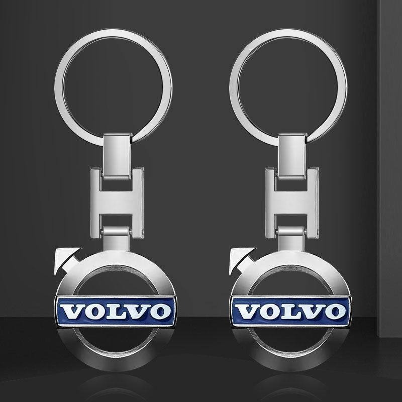 Металлический брелок с фирменным логотипом Volvo для улучшенной эстетики, совместим с различными моделями