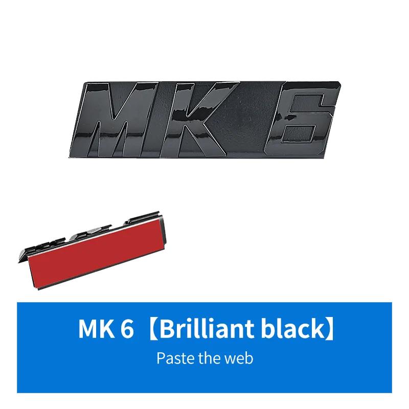 Глянцевый черный 3D ABS буквы MK5 MK6 MK7 MK7.5 эмблема для VW volkswagen GOLF решетка автомобиля кронштейн значок наклейка