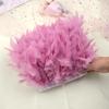 1yard Natural Turkey Feathers Trims Ribbon 4 -6inch For Jewelry Crafts Accessories Wedding Party Skirt Clothing Sewing Decoration