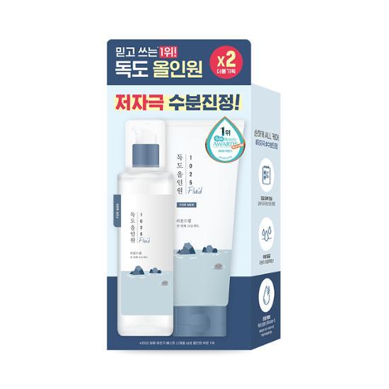 Круглая обертка для мужчин 1025 Dokdo All-in-one Fluid 200 мл Double Plan