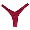 Women Thong Panties Thin Low Waist Seamless Solid Color Good Breathability Lady Underpants