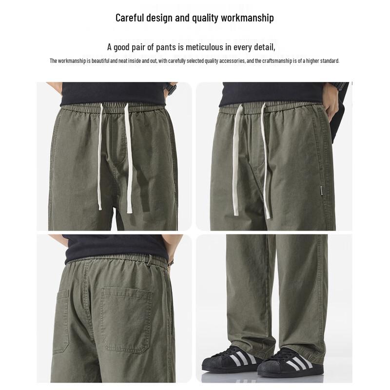 Мужские прямые хлопковые брюки свободного кроя Mark Fairwhale