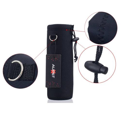 AUPET Portable Water Bottle Cover with Adjustable Shoulder Strap, Fits Bottles up to 2.75 inches in Diameter (500ML, PBC-13)