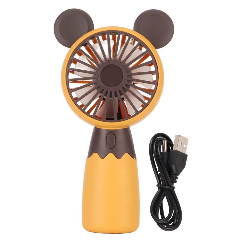 Handheld Fan For Summer Days, Portable Fan With 3 Speed Options USB Rechargeable Built In Battery Quiet Cooling Ergonomic Shape Lightweight Fan With
