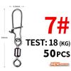 MEREDITH 50 шт., аксессуары для рыбалки на щуку, соединительный штифт, подшипник, вертлюг из нержавеющей стали, рыболовный крючок, приманка, вертлюги, снасти