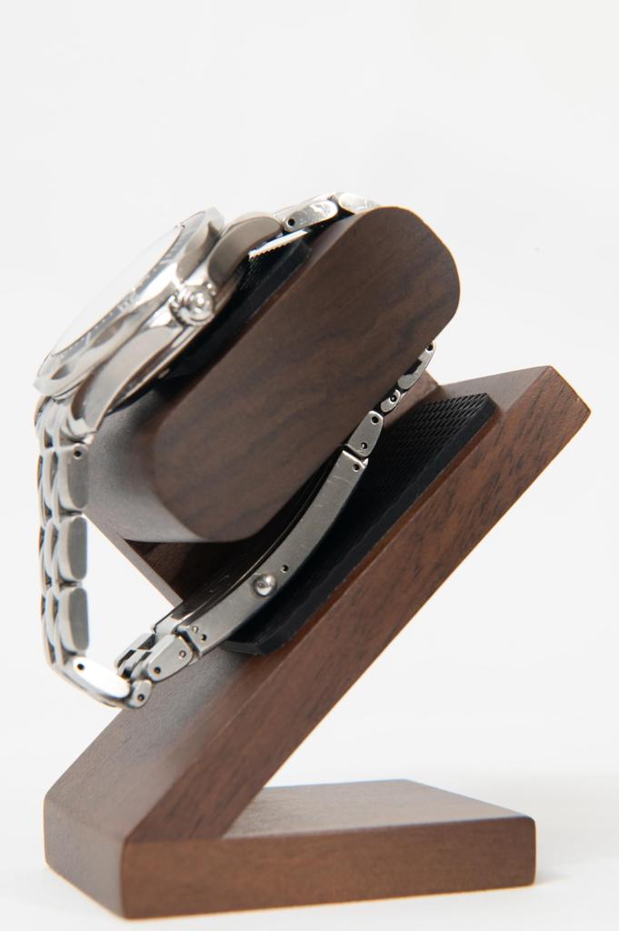 Подставка для часов EVOLBER для 1 часов, подставка из натурального редкого орехового дерева, подставка для часов (грецкий орех)