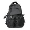 Schoolbag trendy pure black schoolbag multi-bag large-capacity casual backpack fashionable new junior high school male and female students backpack