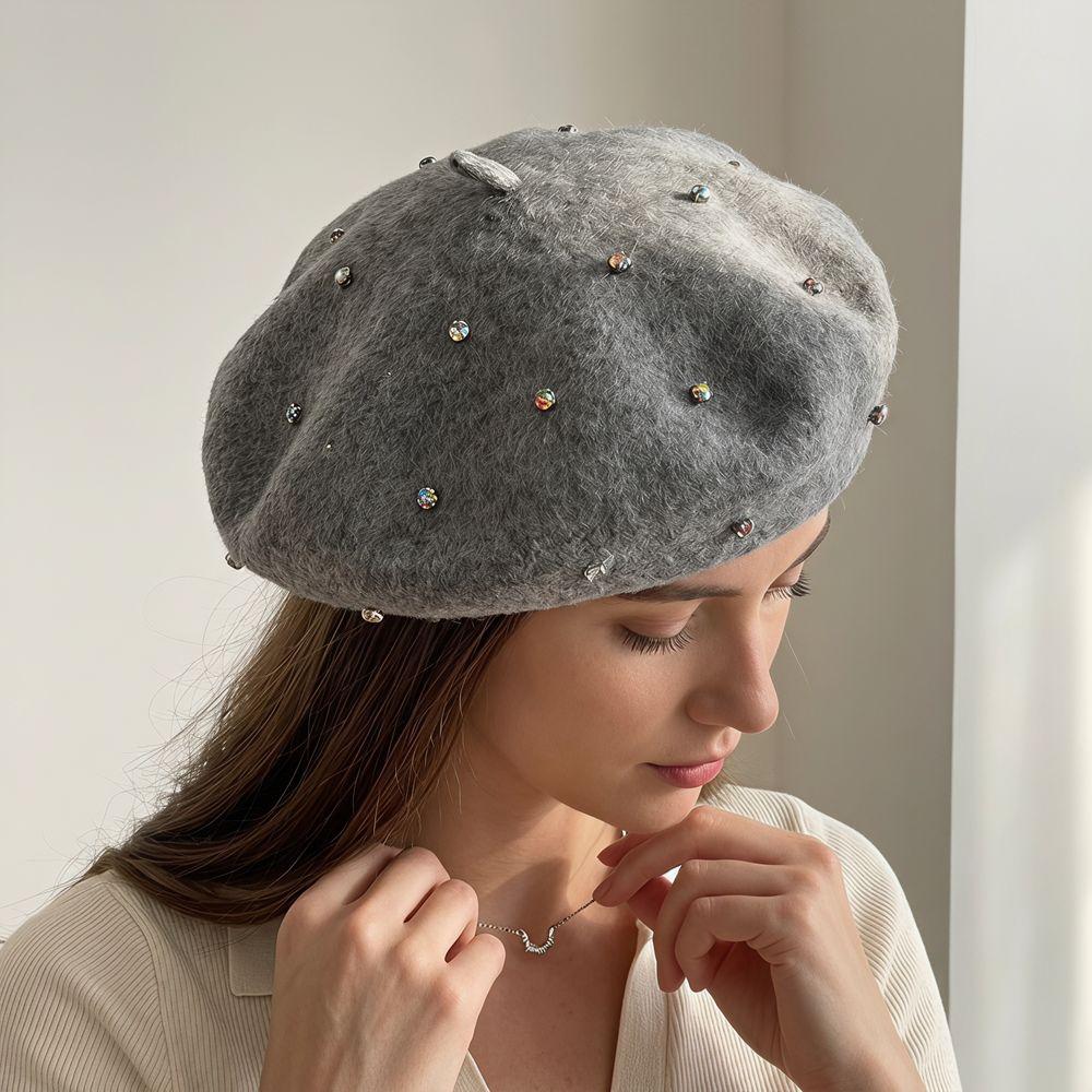 Starry Sky Wool Beret Multi color Retro Painter Hat Fashion Beanie Cap Daily Outfit