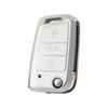 Чехол для автомобильного ключа Fob Case Shell для Volkswagen VW Polo Golf 7 MK7 Tiguan passat для Skoda Octavia Kodiaq Karoq для Seat Ateca Leon