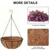 Artificial Hanging Flower in Basket for Outdoor Indoor Courtyards Decorations, Hanging Flower Plant Basket for Spring