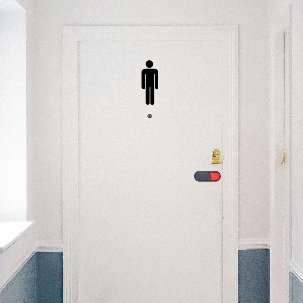 Раздвижная дверь туалета с надписью «Свободно занято» 10*4 см, указатель двери ванной комнаты