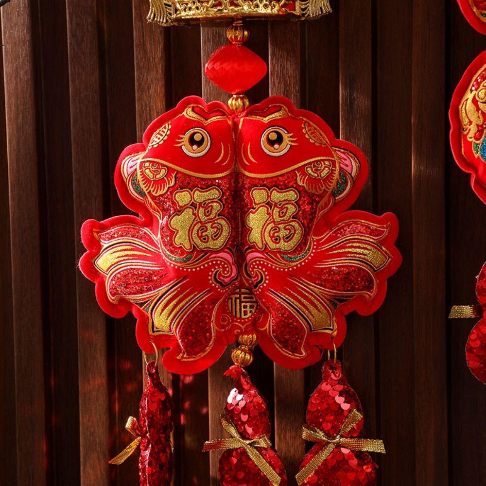 Fu Spring Festival Pendant Lucky Bag Good Luck Ornaments New Year Decorations  Scene Arrangement