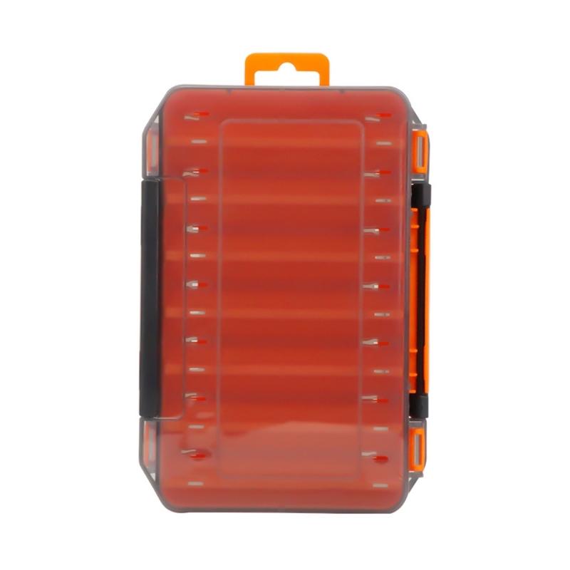 Clear Double Sided Tackle Storage Box With Secure Lock Lightweight Waterproof Design For Fishing Tools And Small Parts