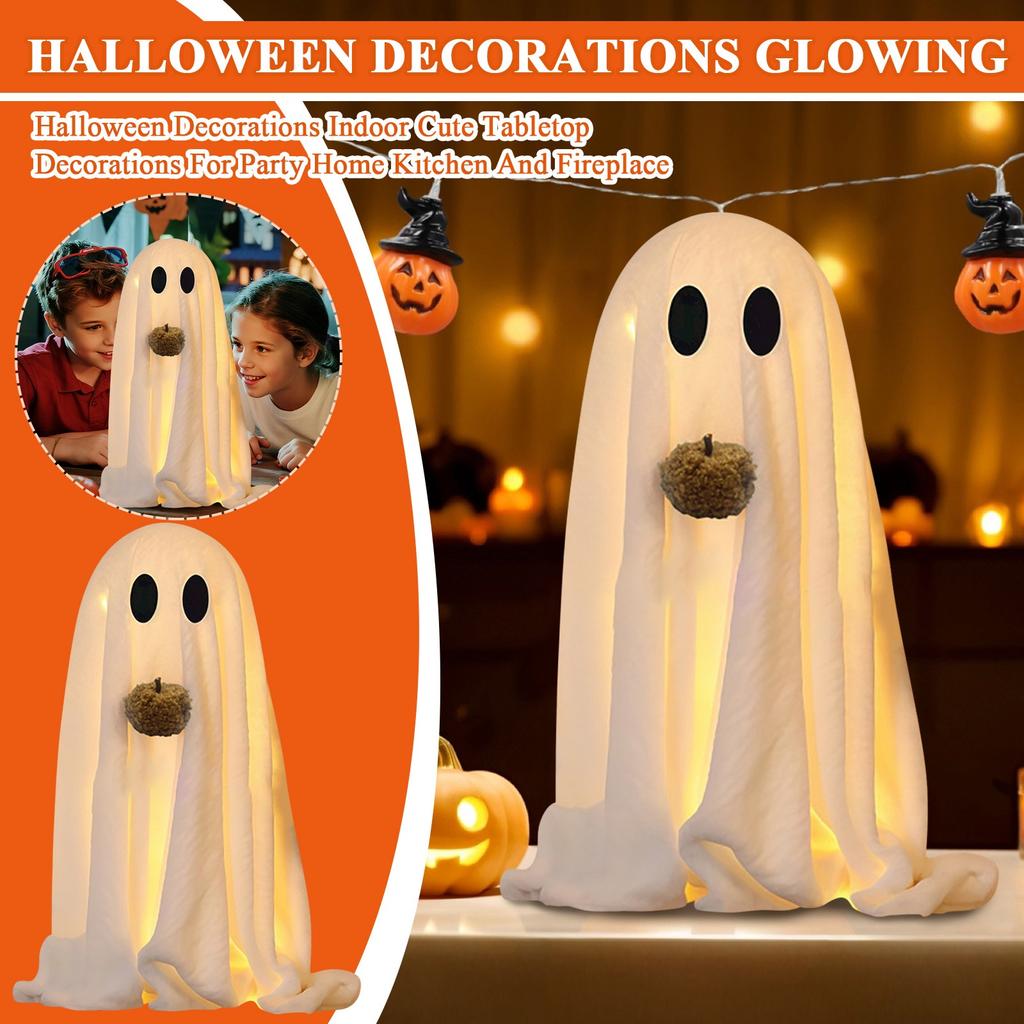 Halloween Decorations Glowing Halloween Decorations Indoor Cute Tabletop Decorations For Party Home Kitchen And Fireplace