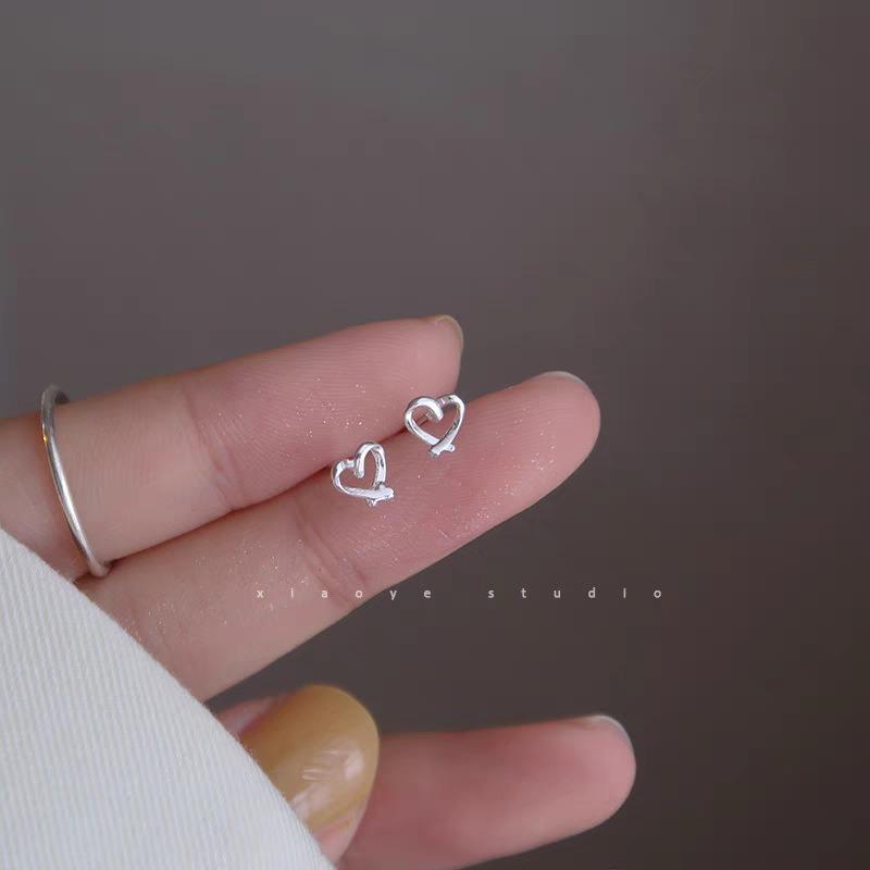 Иглы для ушей из стерлингового серебра S925, новые темпераментные простые и маленькие серьги-пусеты, женские серьги, серьги для пирсинга ушей, серьги, предотвращающие блокировку, ювелирные изделия