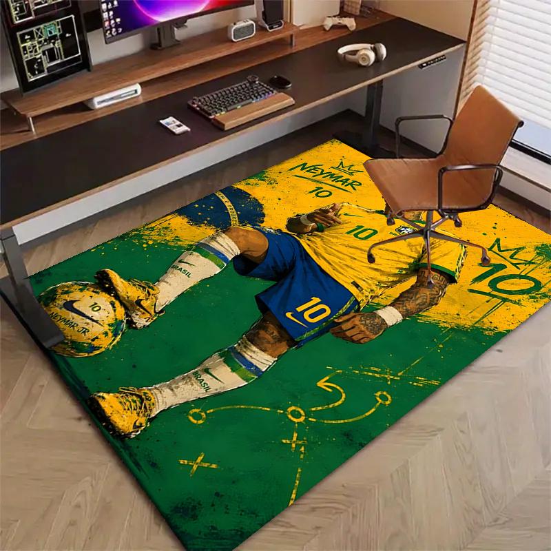 1pc Neymar18 Design Printed Area Rug Carpet for Bedroom Living Room Home Decor Rugs Mat Non Slip Mat Rug for Bedside