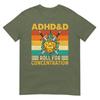 Adhdd Roll For Concentration Rpg Tabletop Games Tshirt