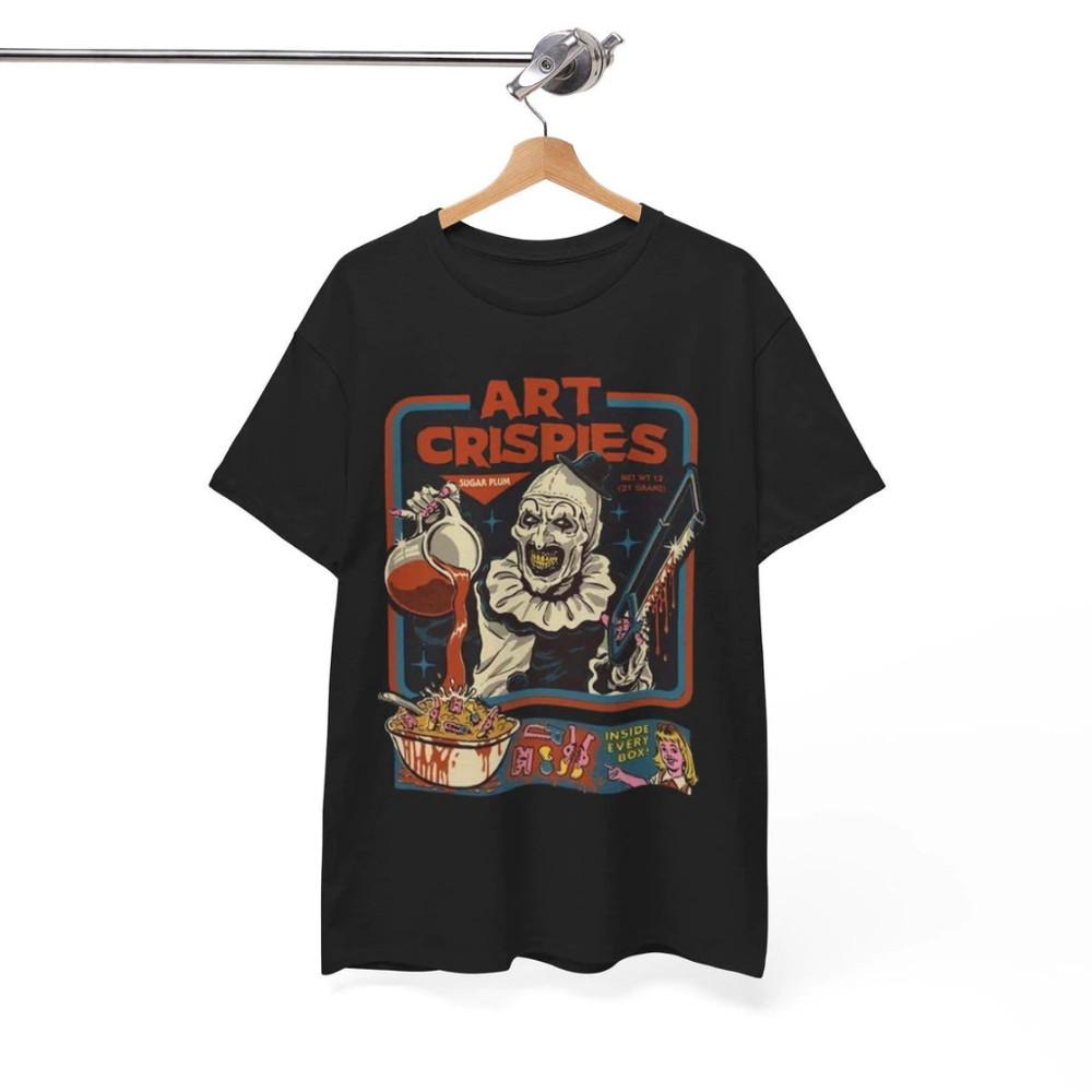 Футболка Terrifier Art Crispies, Футболка с обложкой Terrifier, Унисекс, Размеры S-5XL, Унисекс футболка