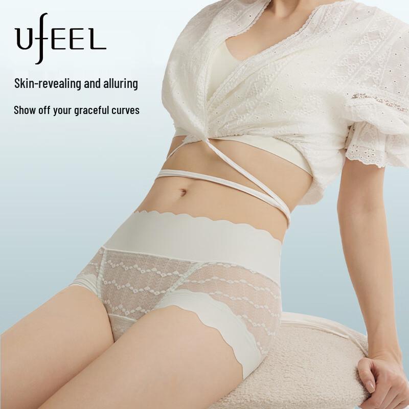 UFEEL Трусики с высокой талией, кружевные, для контроля живота, с эффектом лифтинга бедер