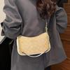 Letter Print Chain Dumpling Bag: Versatile 25cm Fashion Shoulder & Crossbody Handbag