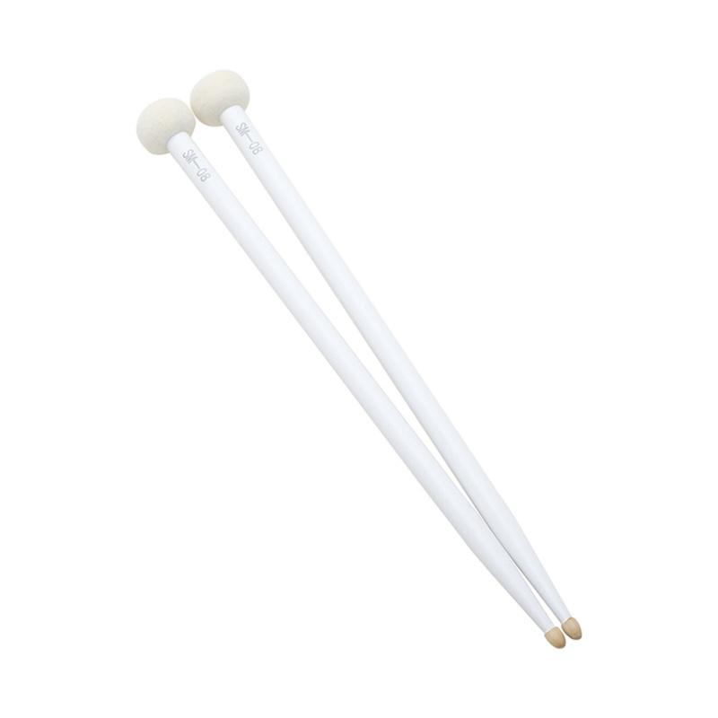 1 пара красочных барабанных палочек для литавр с фетровой головкой, барабанные палочки, ударный инструмент, практика игры