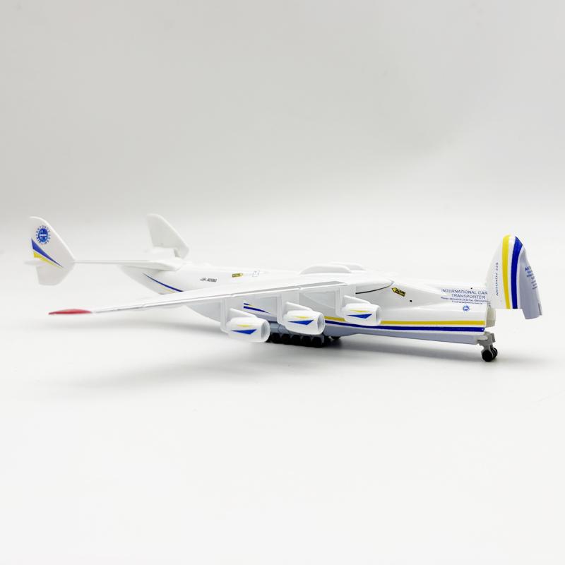 1/300 8 дюймов/20 см Новый металлический модель самолета Ан-225 с открывающимся грузовым люком Модели миниатюрных самолетов с колесами и подставкой