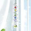 Spiral Tail Wind Spinner Suncatcher  Ball Stabilizer Chakra Bead Hanging Kinetic Wind Chimes Rainbow Maker Garden Decor