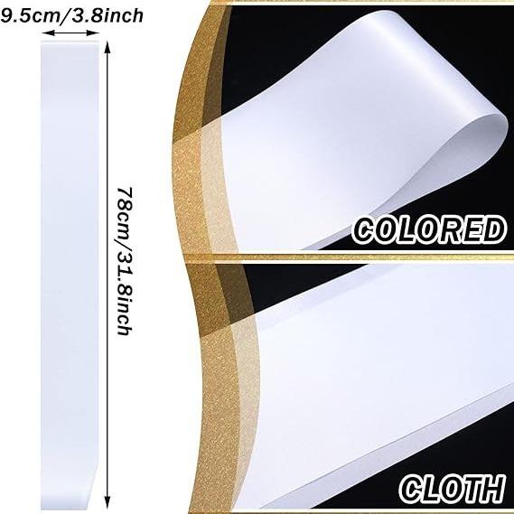 DIY Blank Satin Sash Belts Shoulder Straps with Multi-Color Options for Graduation, Parties & Events