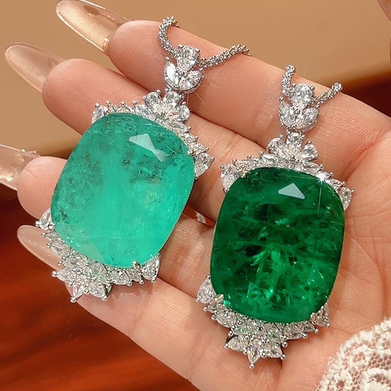 Подвеска-ожерелье Huamei Jewelry, прямоугольный дизайн, ощущение высокого класса, женские товары