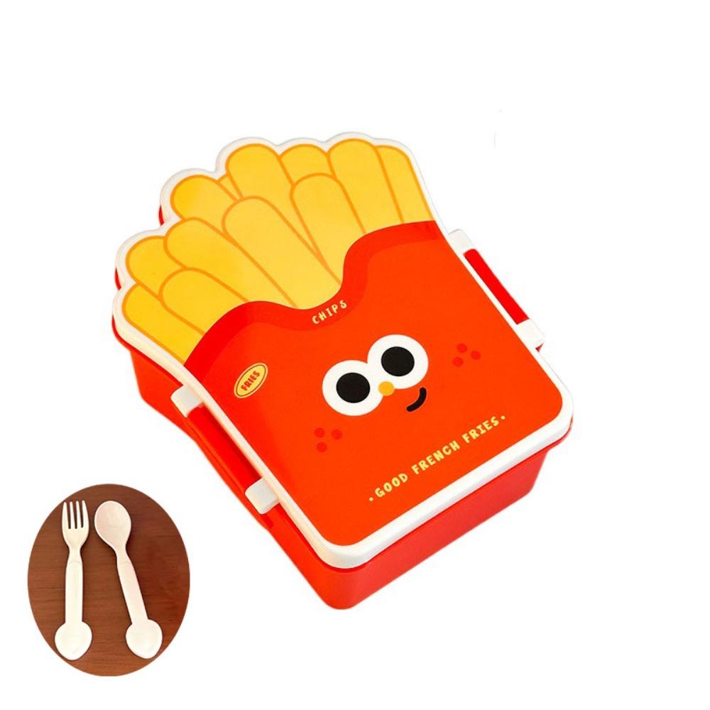 Microwaveable Student Lunch Boxes Separated Food Storage Container Hamburger Lunch Box School