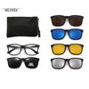 2325 Magnet Clip Rivets Frame Square Myopia Glasses 0 -0.5 -0.75 -1.0 -1.5 -2.0 -3.0 To -6.0