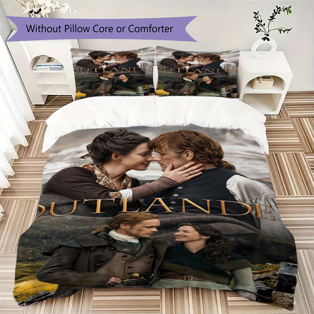 Яркий комплект постельного белья с узором Outlander, пододеяльник, наволочка, домашний декор, подарок на день рождения (1 * пододеяльник + 2 * наволочка без наполнителя)242