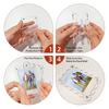 Magnetic Photo Frame Acrylic Refrigerator Magnet Transparent Reversible Photo Holder for Fujifilm Display 3-Inch Photos