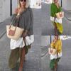 Women's Plus Size Daily Casual Open Shoulder Vintage Loose Boho Maxi Dress