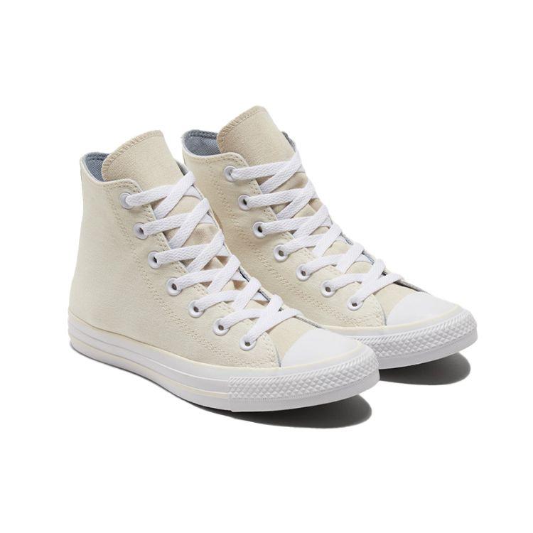 Converse Chuck Taylor All Star Классическая Ретро Мода Универсальные Высокие Кеды из Канваса Женские Кроссовки Бежевые 571867C