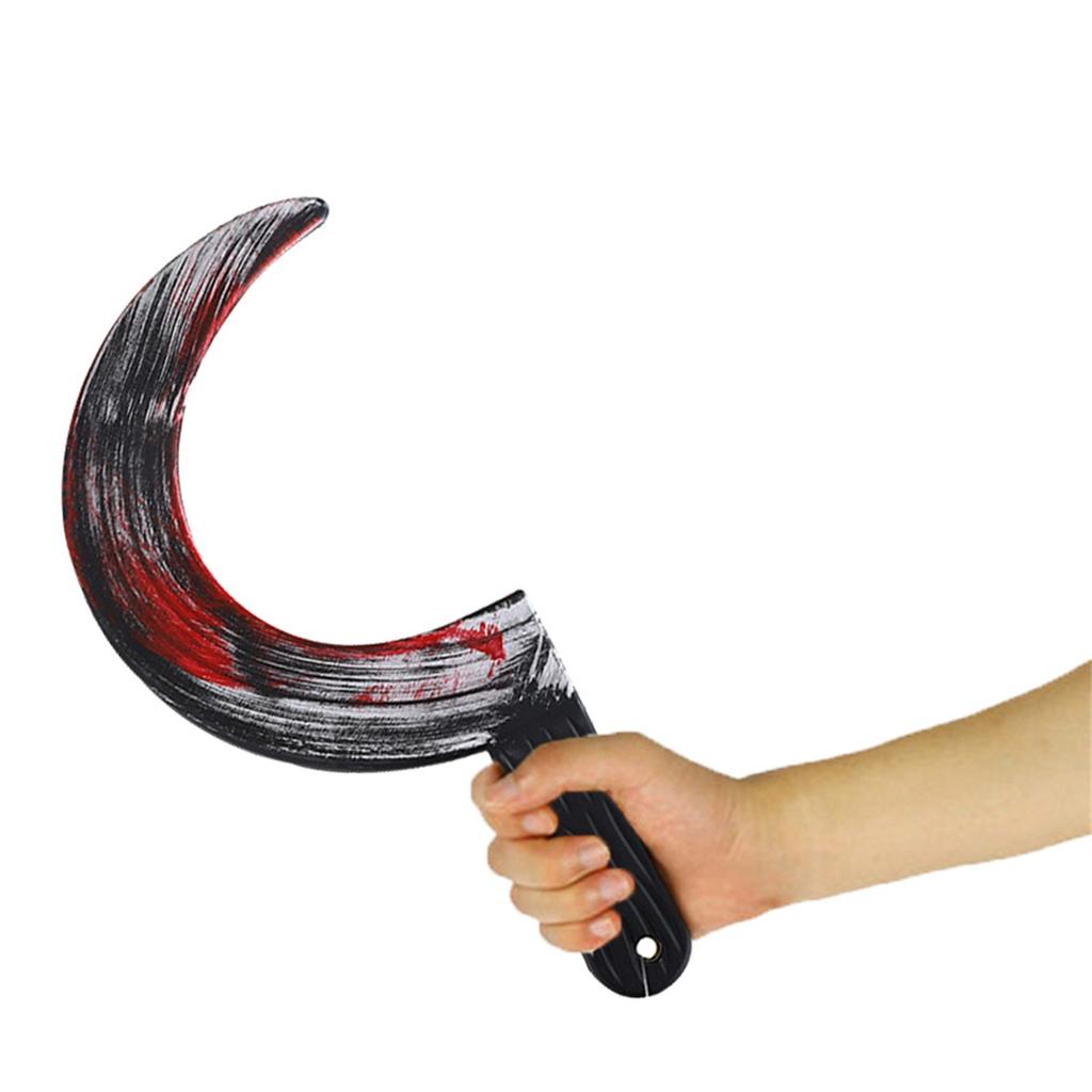 Bloody Halloween Weapons, Knife, Axe, Chainsaw,Cleaver And Sickle Halloween Props Party Decoration For Halloween BloodyFake Toy Props
