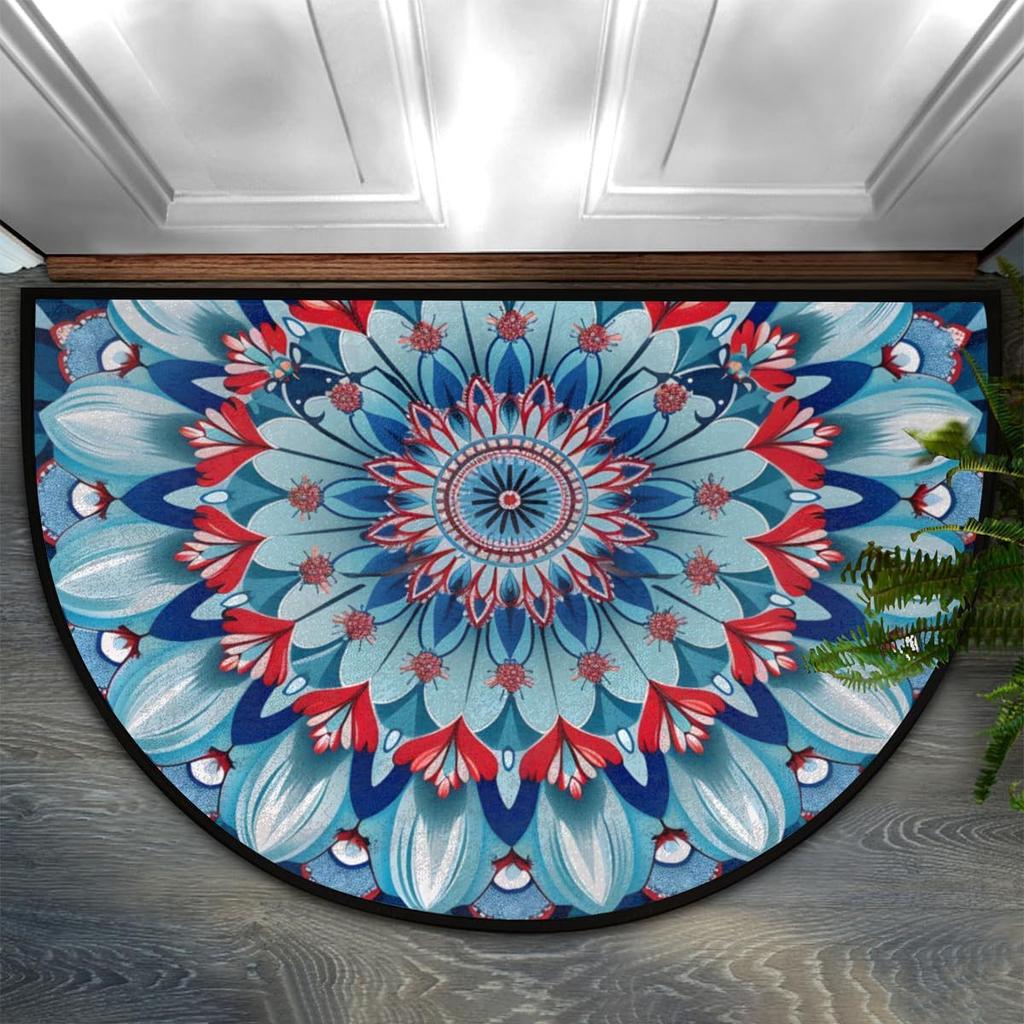 Богемный коврик для пола Домашний этнический стиль Коврик для входной двери Износостойкий и грязеотталкивающий коврик для пола