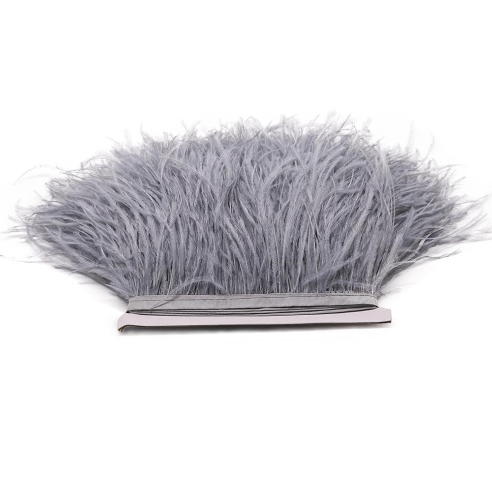 Feather1M 5M 10M 8-10см Черно-белые Страусиные Перья Тесьма Лента Многоцветные Перья для Шитья Перьевых Поделок Украшения Платья Одежды